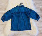 Women’s Evermmee Denim Puff Sleeve Top