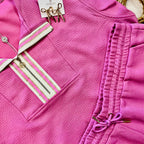 Women’s Pink Mary Square Short Set