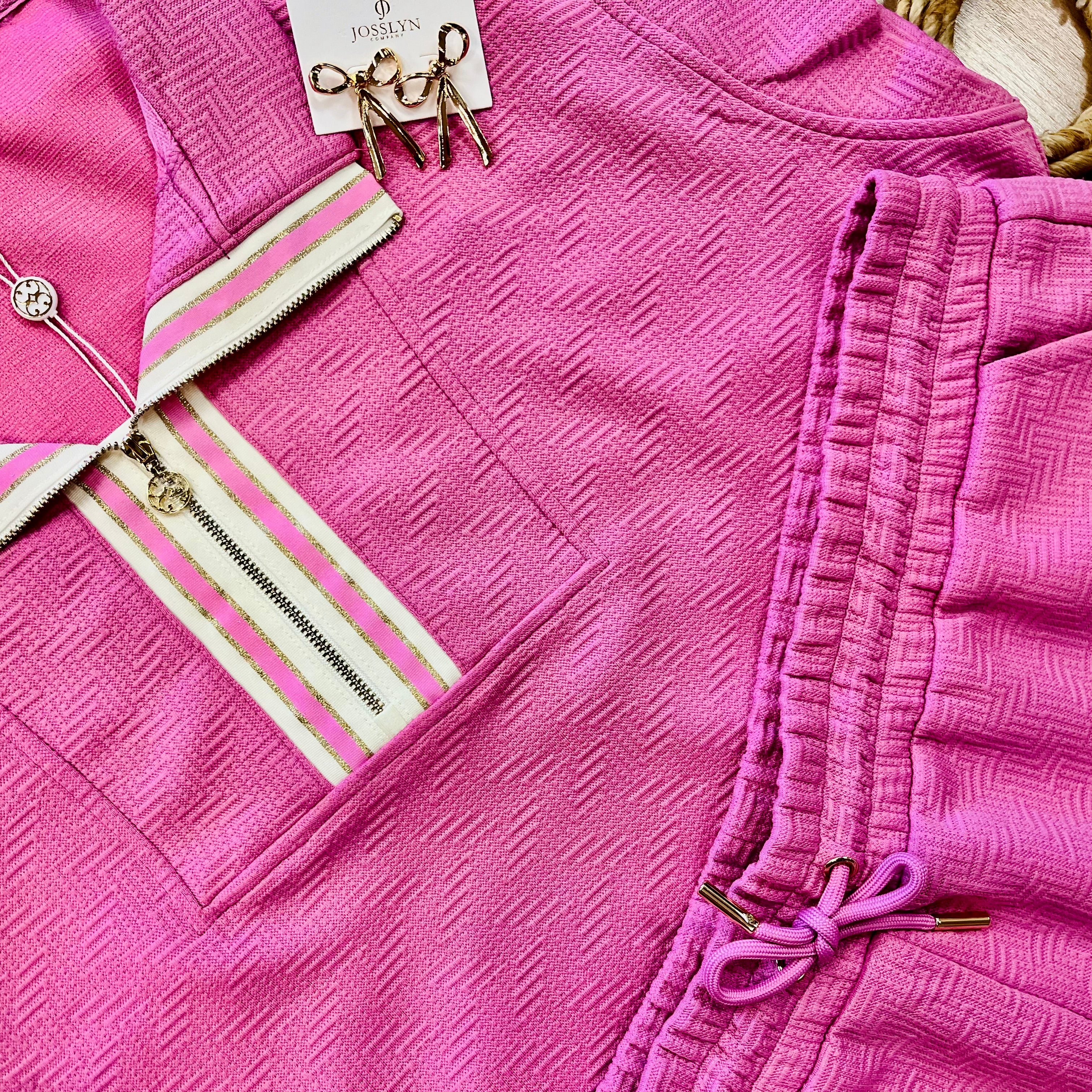 Women’s Pink Mary Square Short Set