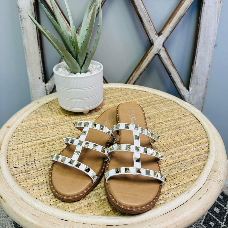 Forever White Sandals - Mini Mee Boutique