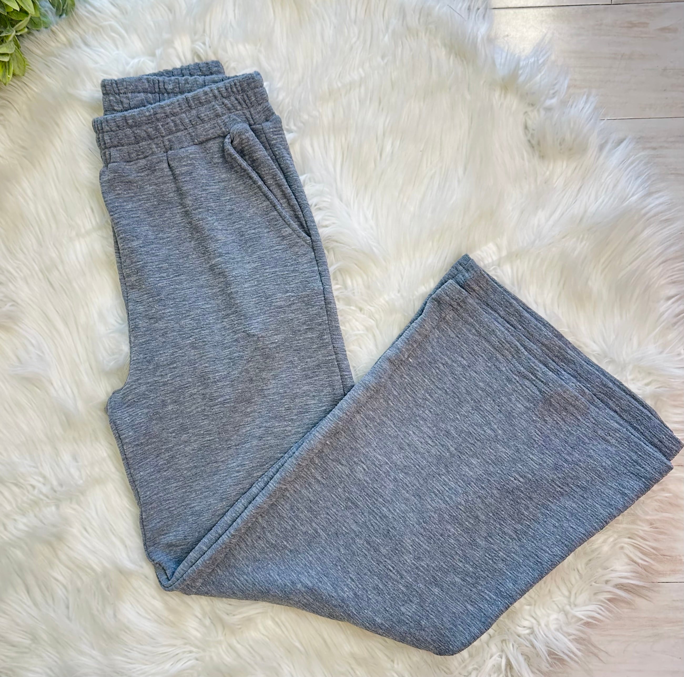 Women’s Charcoal Sleeveless Cotton Slub Pant Set