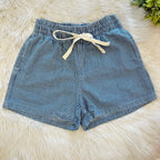 Women’s Evermmee Blue Striped Shorts