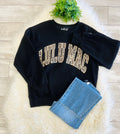 Women’s LuLu Mac Leopard Black Sweatshirt