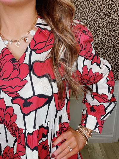 Floral Script Top