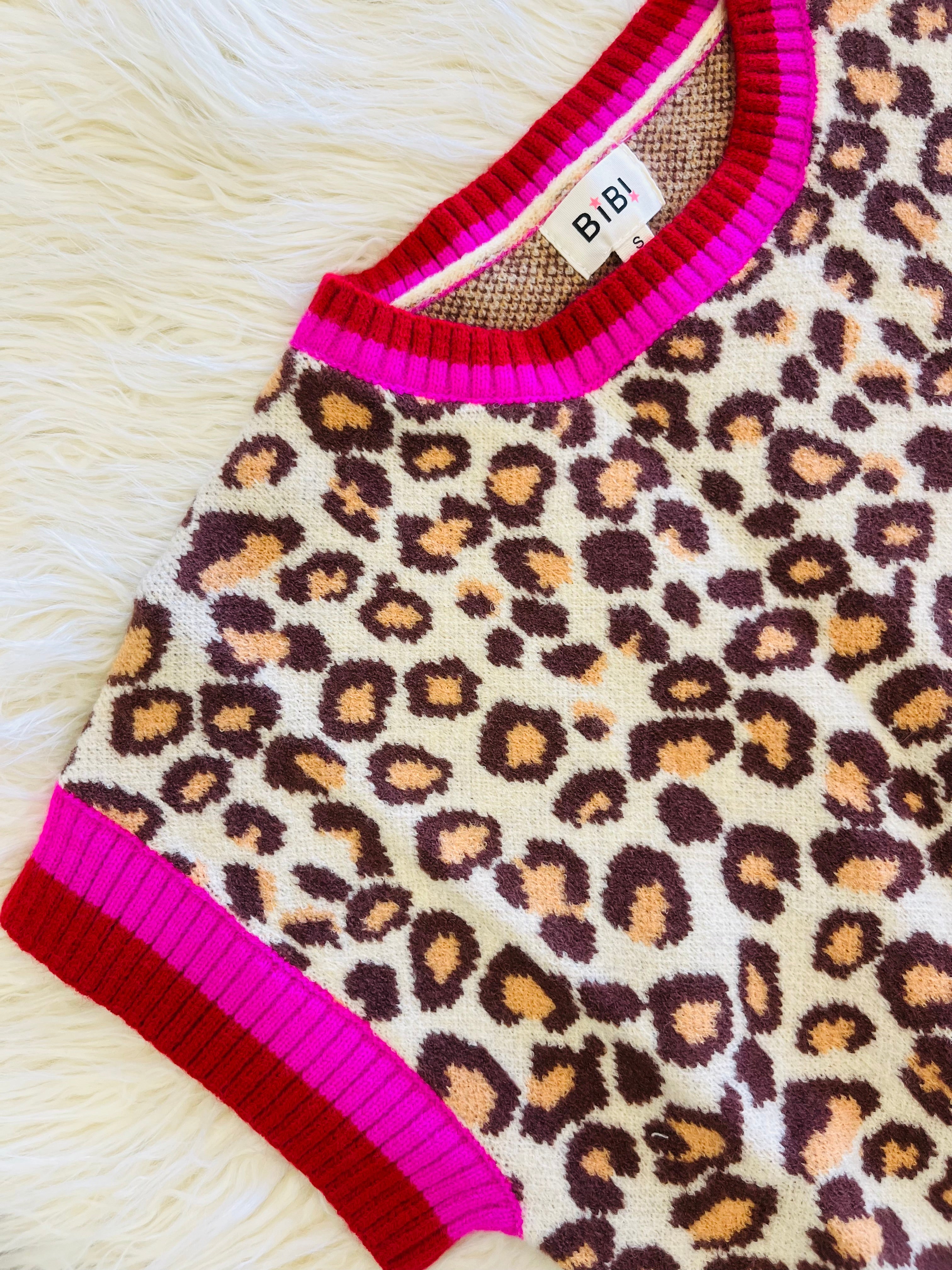 Women’s Leopard Sweater Top