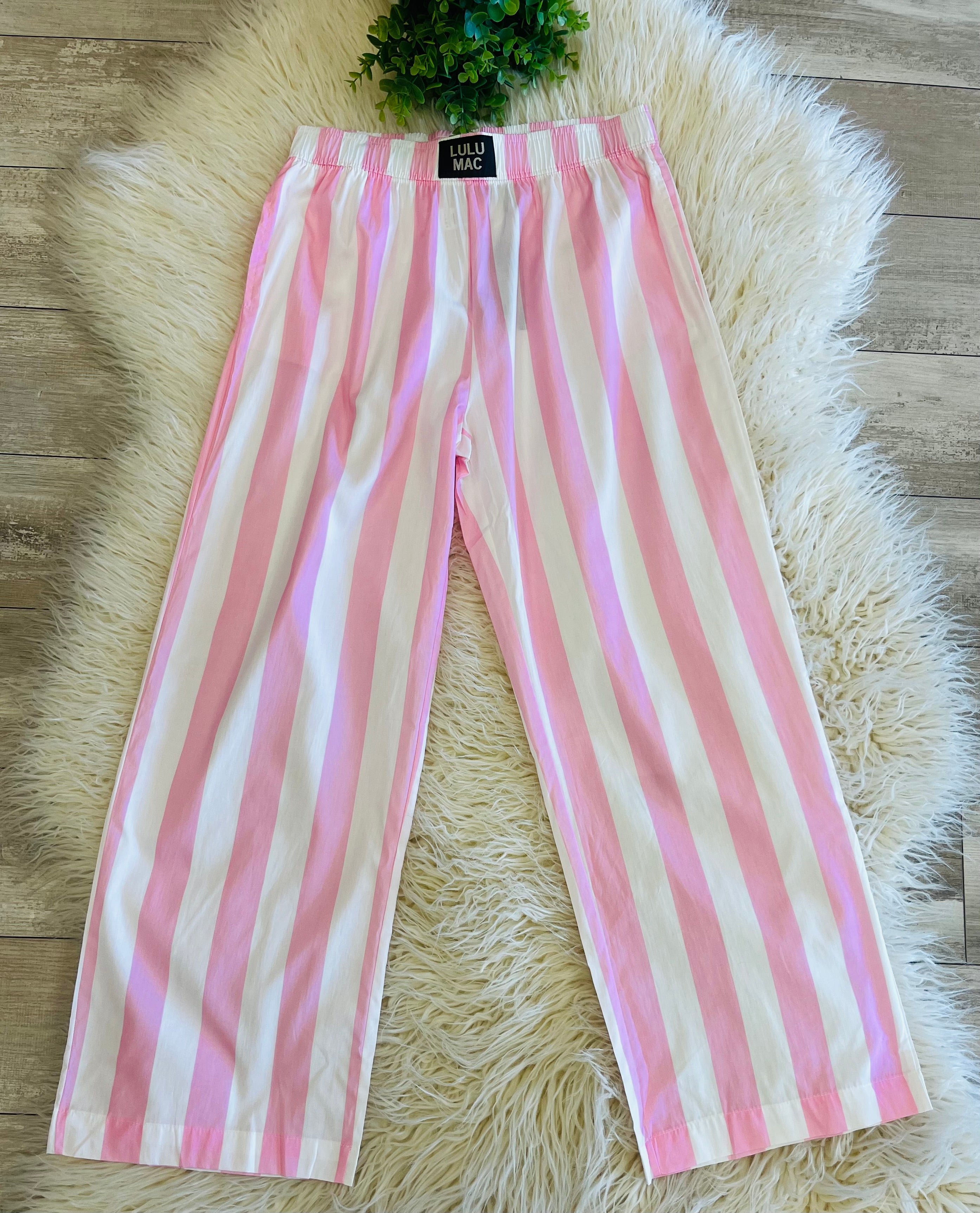 Women’s LuLu Mac Pink Striped Pants