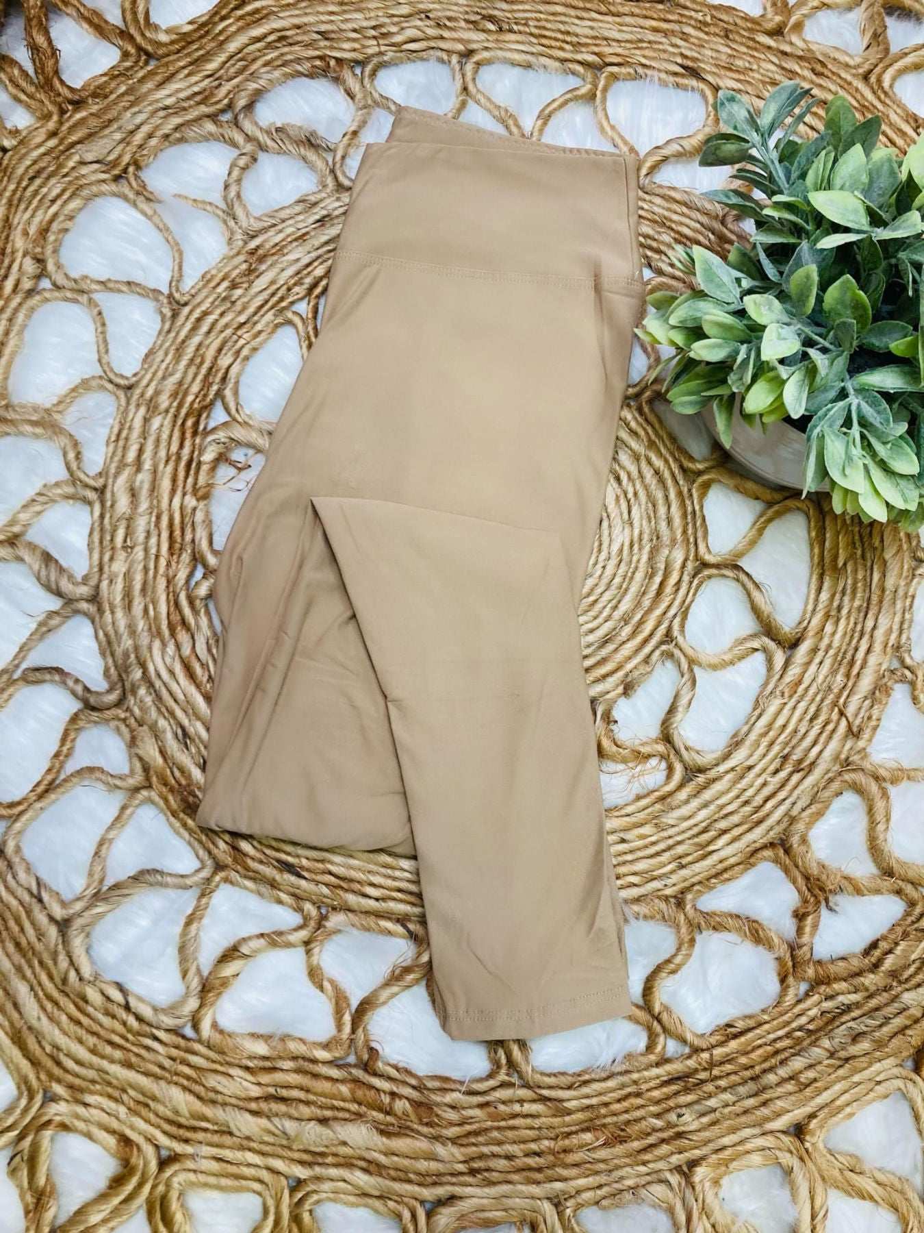 Women’s Ultra Soft Khaki Leggings in Full Length