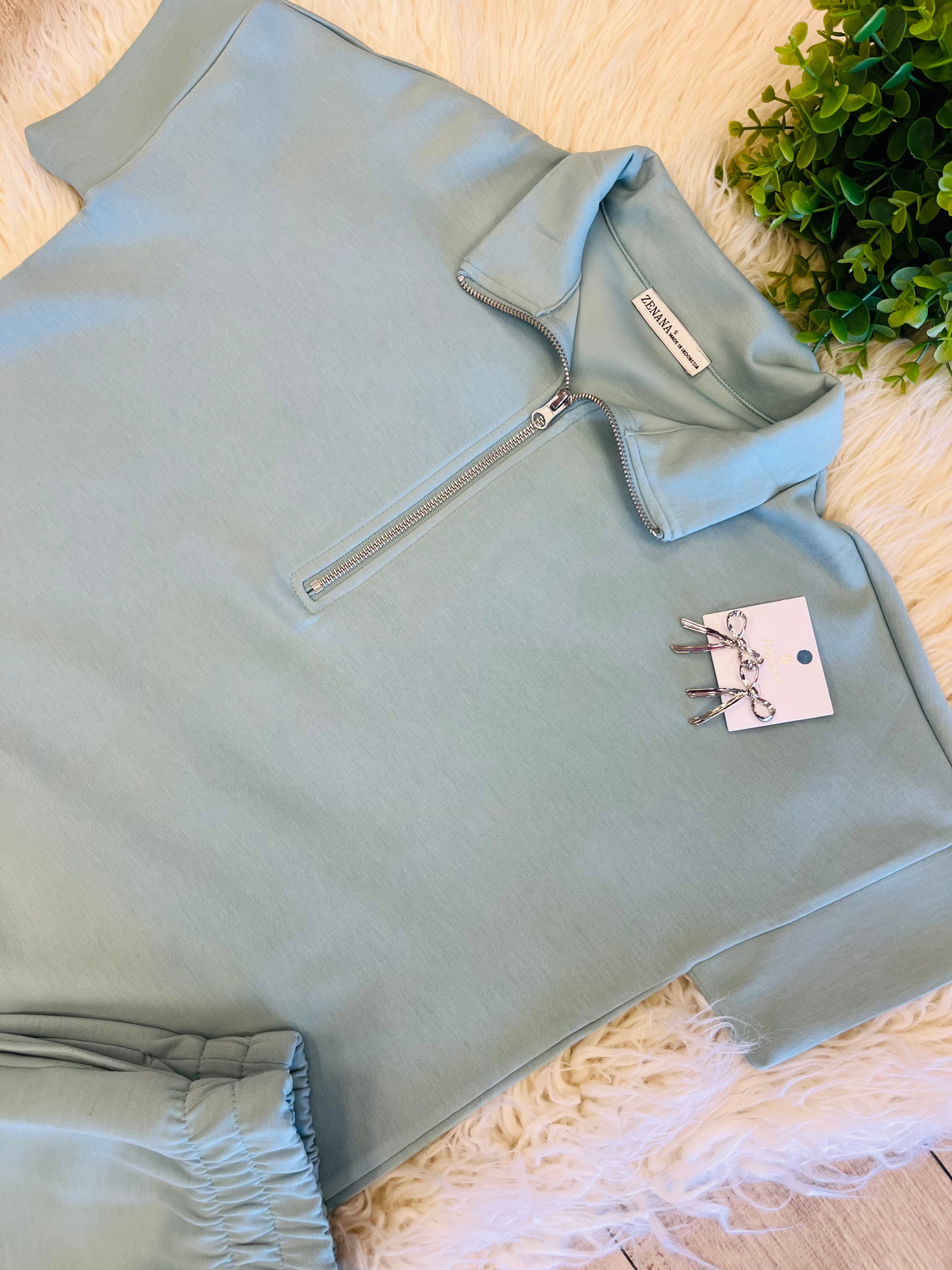 Women’s Dusty Green Scuba Set