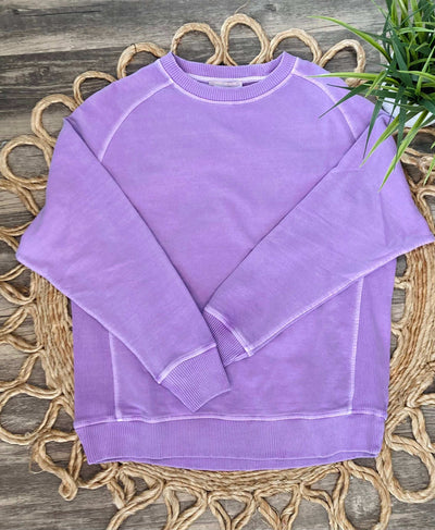 Purple Crewneck - Mini Mee Boutique