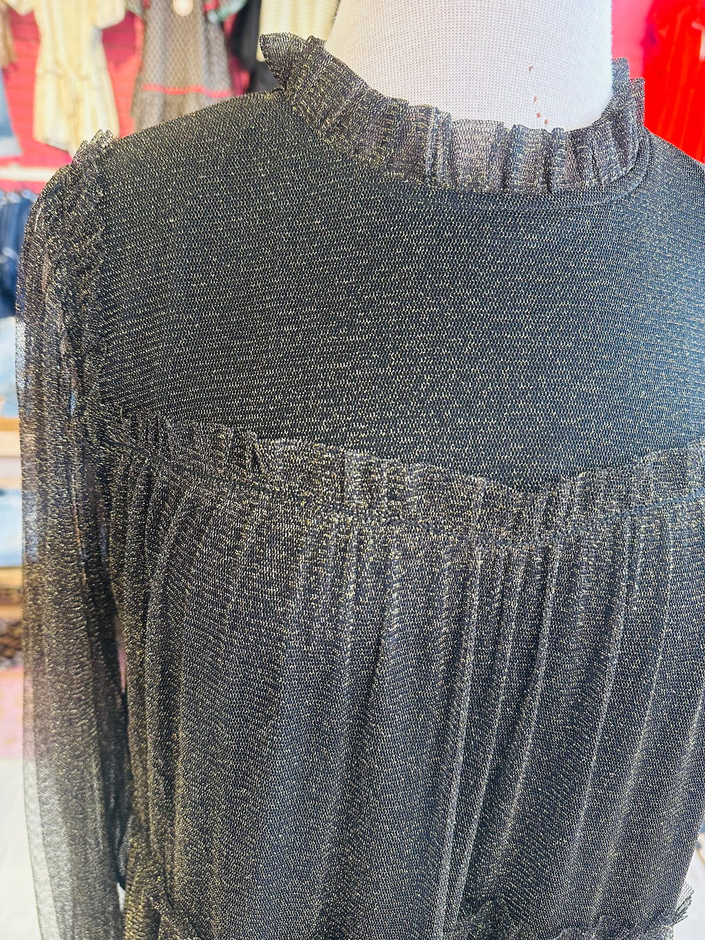 Women’s Jodifl Green Shimmer Ruffle Dress