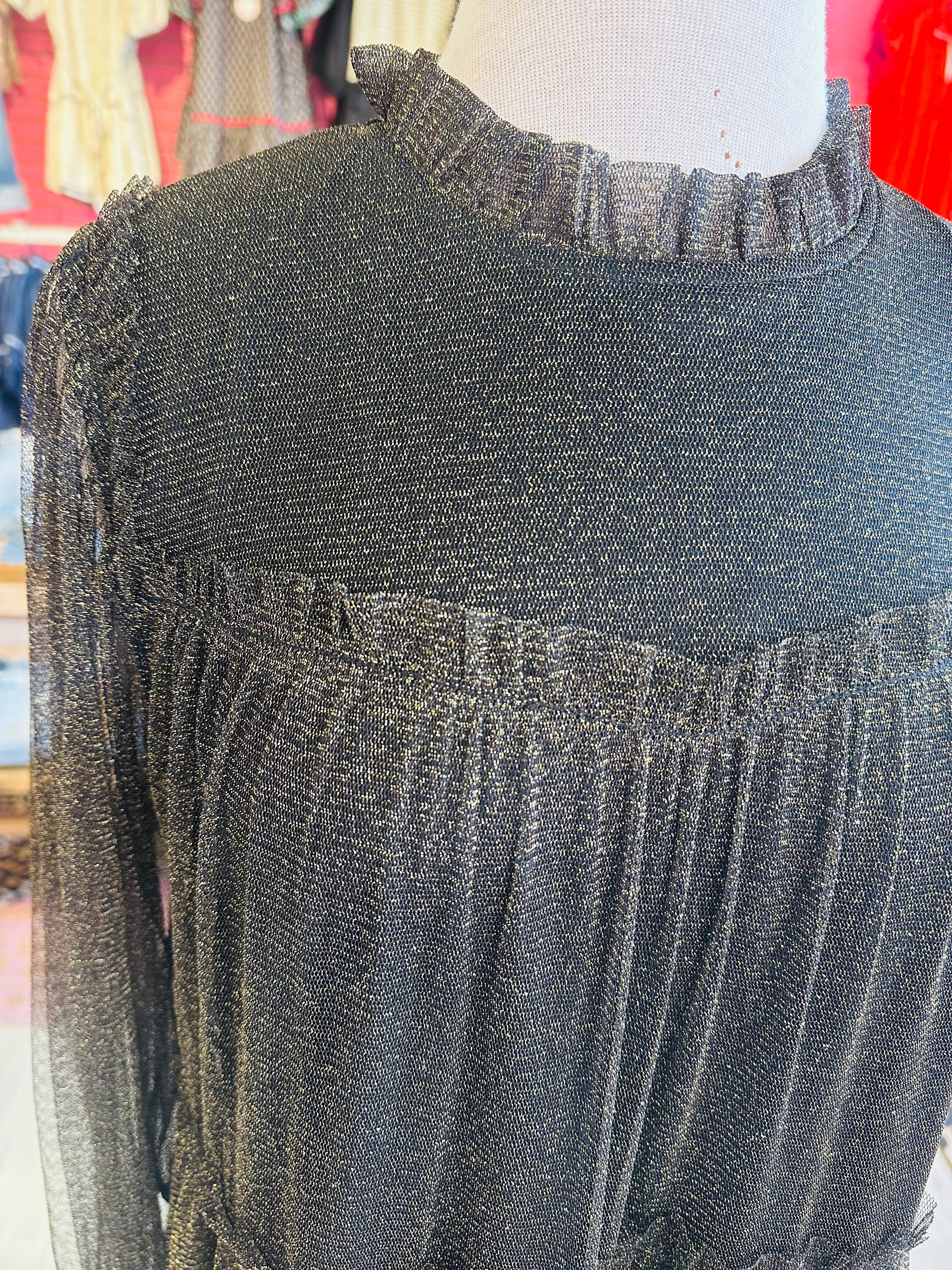 Women’s Jodifl Green Shimmer Ruffle Dress