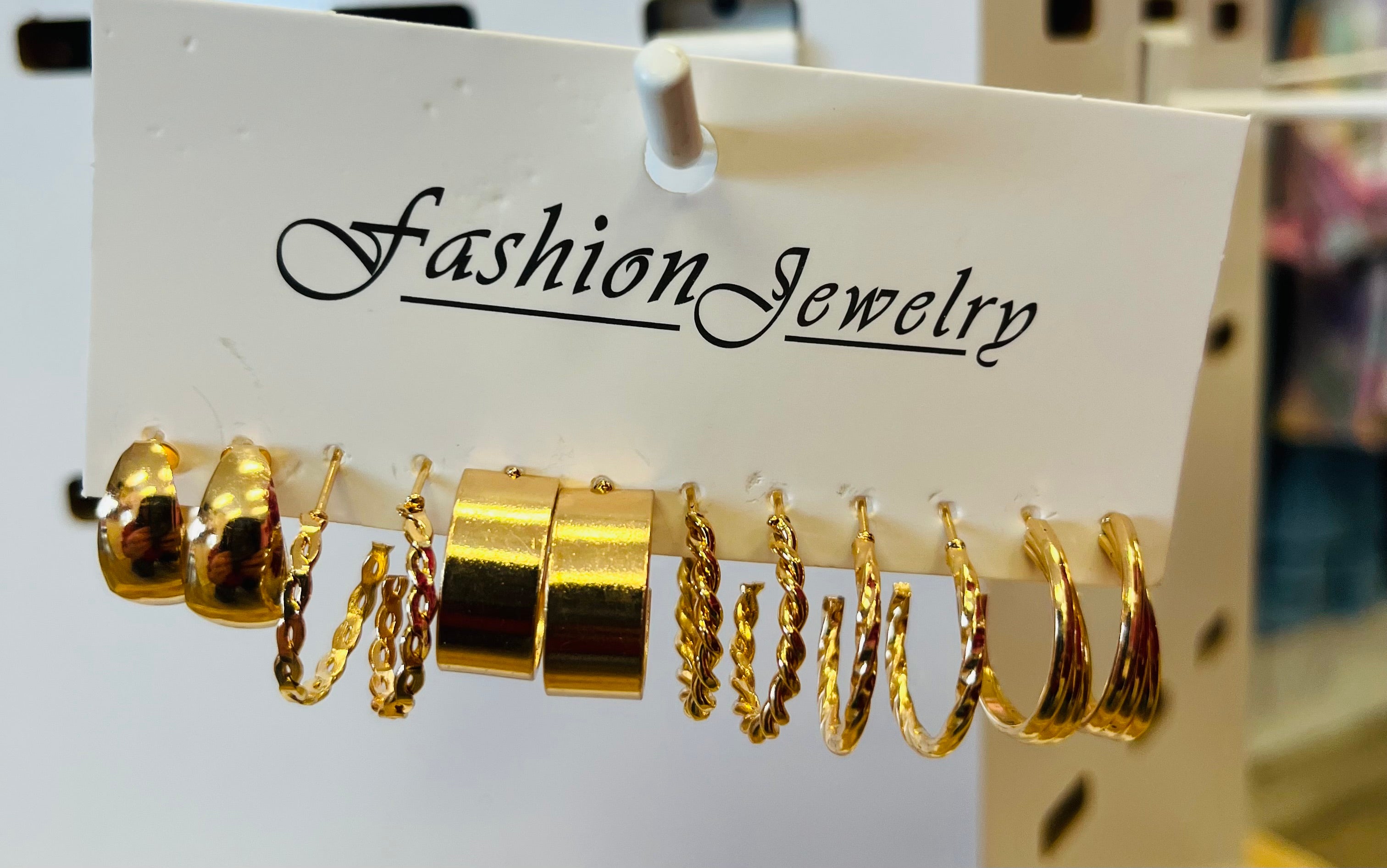 Women’s Multi Pack of Gold Tone Fashion Hoop and Tube Earrings