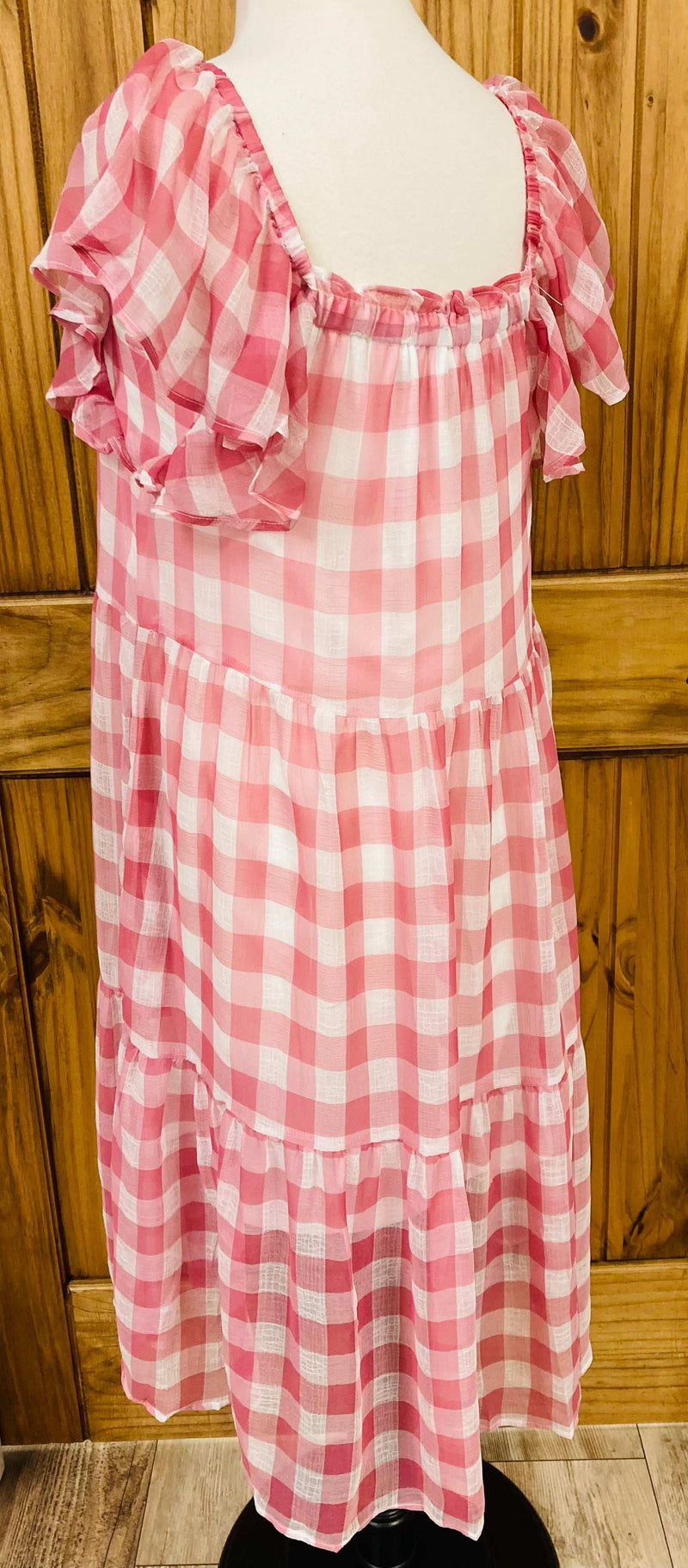 Pink Gingham Dress - Mini Mee Boutique