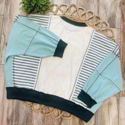 Women’s Oversized Mixed Print Pullover