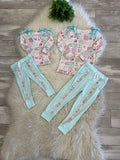 Girl’s Ribbon Bow Floral Outfit