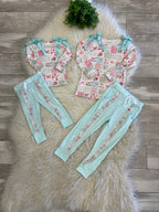 Girl’s Ribbon Bow Floral Outfit