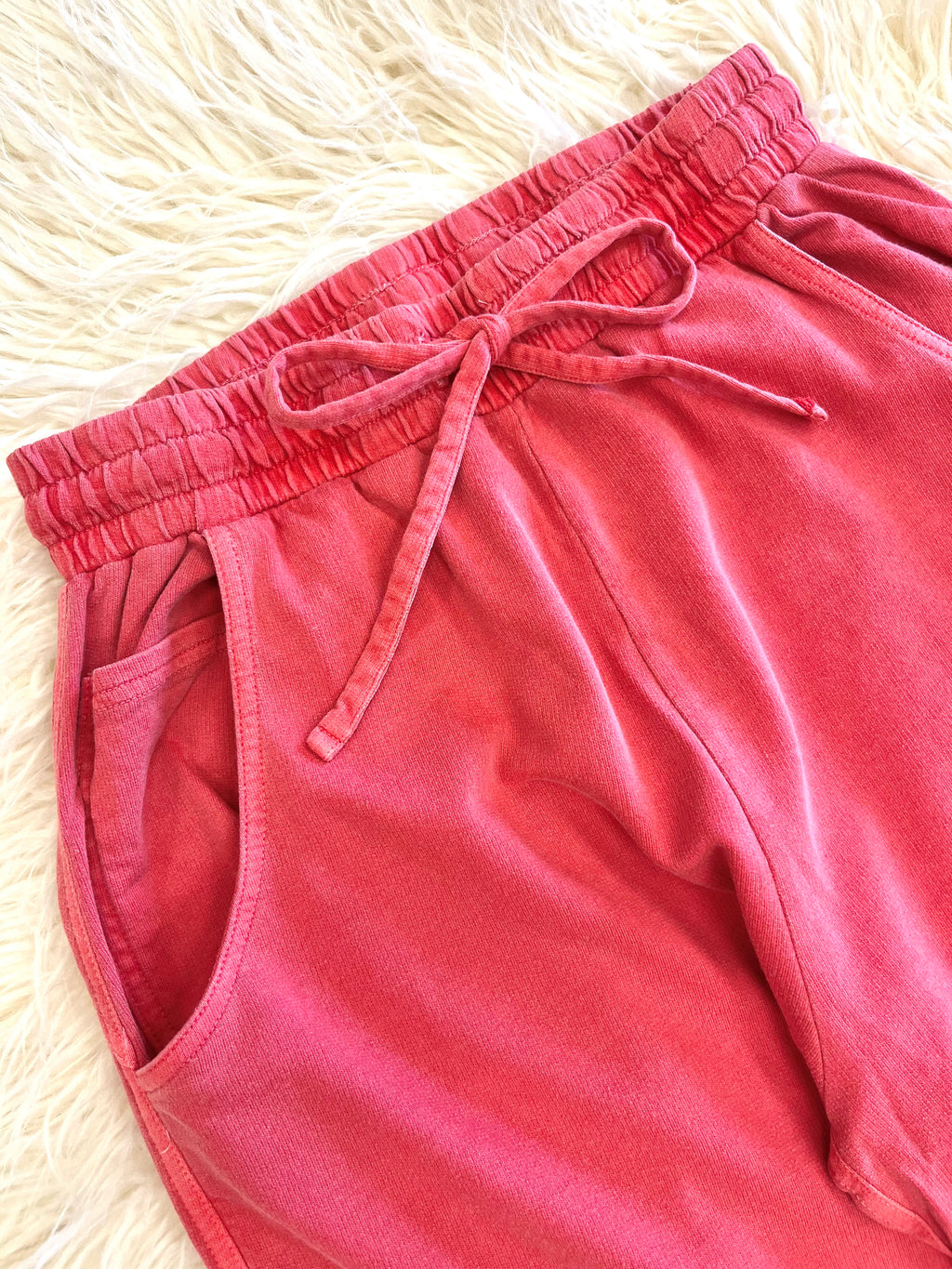 Women’s Zenana Ruby French Terry Enzyme Washed Pants