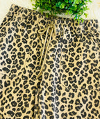 Women’s Leopard Print Barrel Drawstring Pants