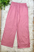 Women’s Evermmee Mauve Stripe Pant Set- True To Size
