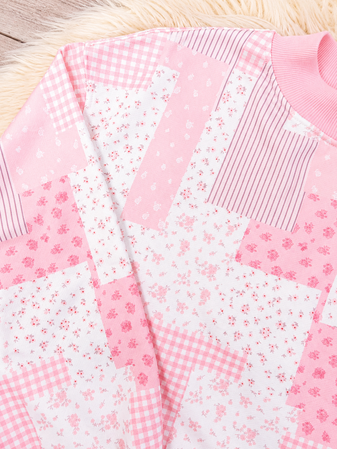 Pretty in Patchwork Women’s 2 Piece Shorts Set by Evermmee