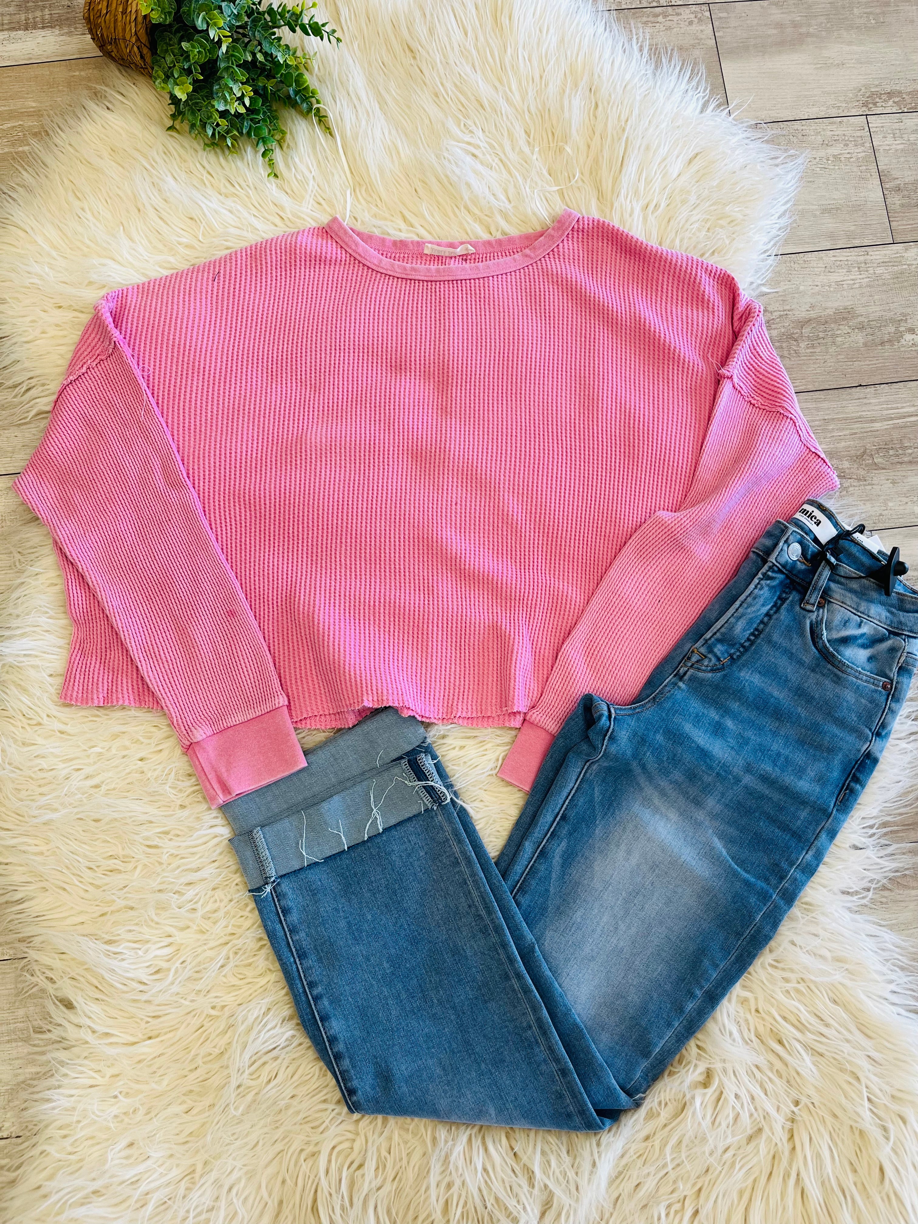 Women’s Double Zero Pink Long Sleeve Top