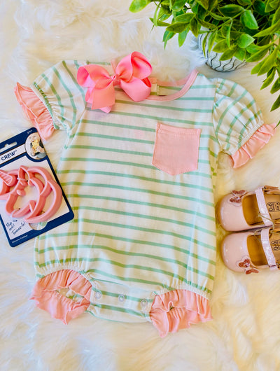 Toddler's Mille Jay Striped Onesie - Mini Mee Boutique