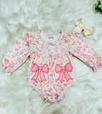 Girl’s Floral Print Bow Bubble