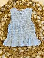 Women’s Blu Pepper Blue Smocked Top