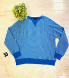 Women’s Evermmee Blue Striped Sweater Top - True to Size