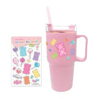 On the Go Tumbler with Sticker Sheet - Mini Mee Boutique