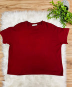 Women’s Zenana Solid Melange Maroon Pant Set
