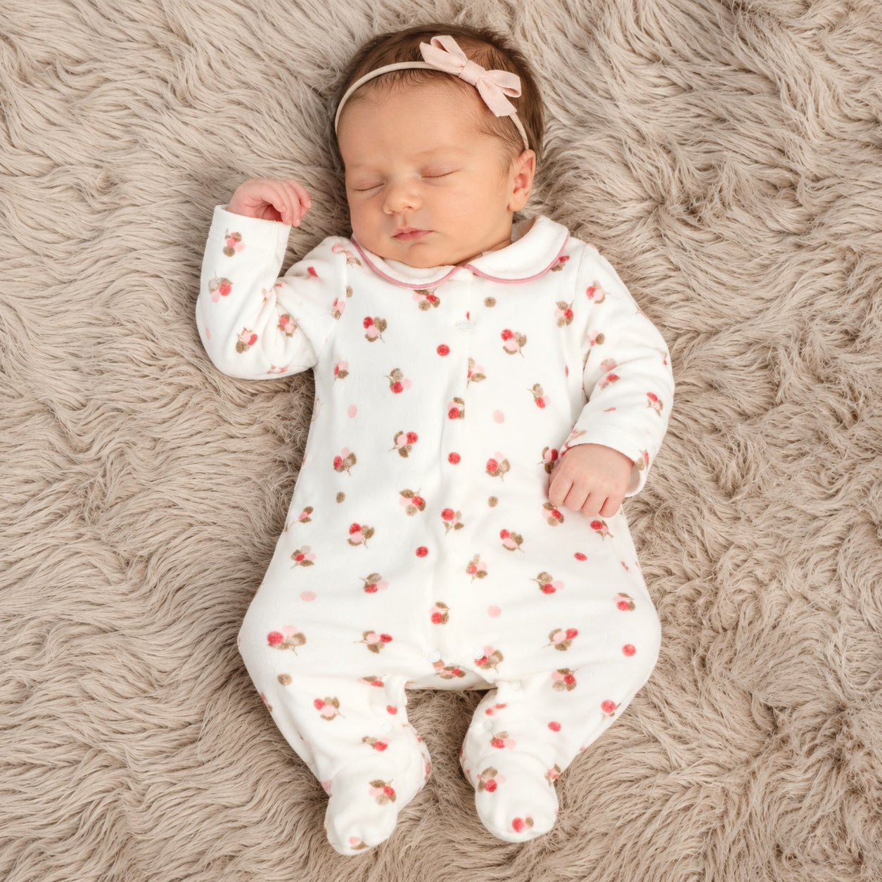 Girls Mayoral Baby Floral Bouquet Sleeper