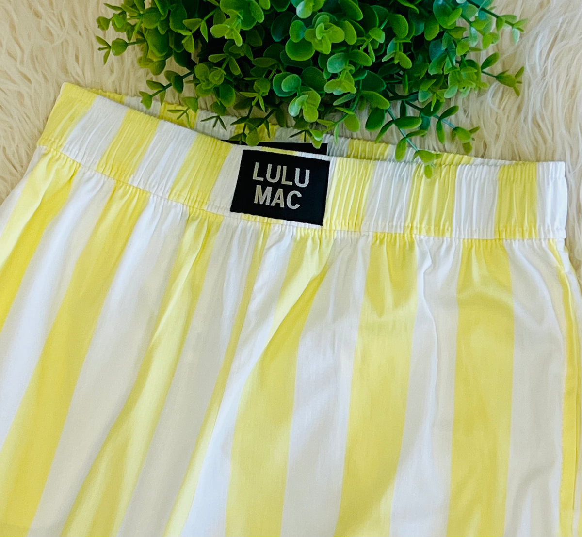 Women’s LuLu Mac Yellow Striped Pants