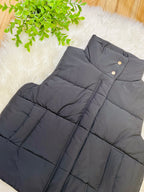 Women’s Zenana Black Puffer Vest Top