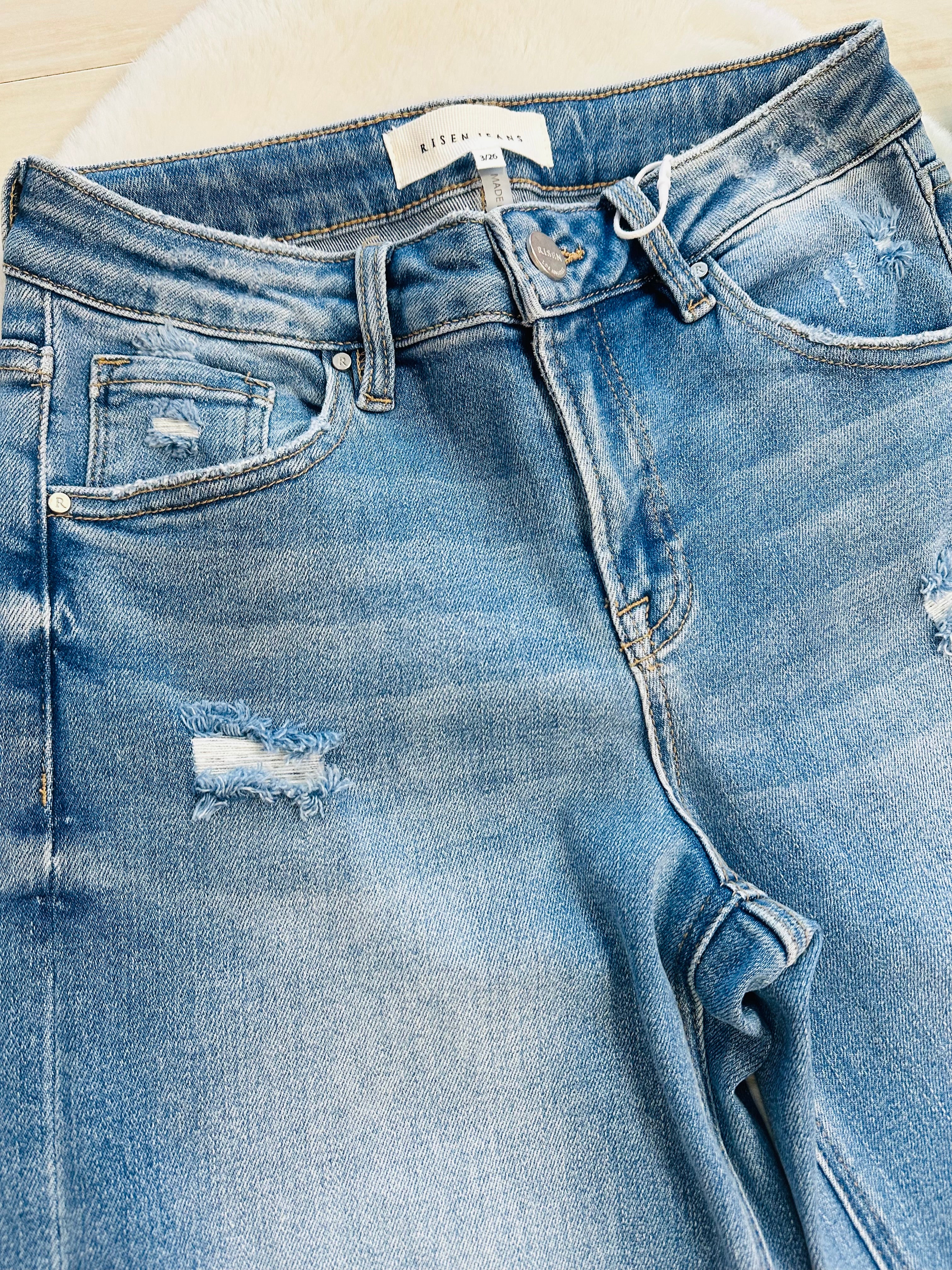 Women’s Risen Mid Rise Jeans Style 1916