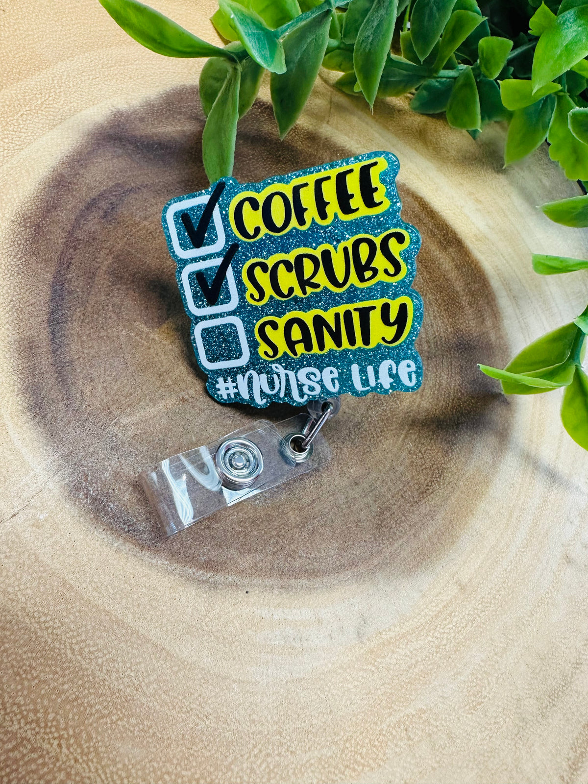 “Nurse Life” ID Badge Reel