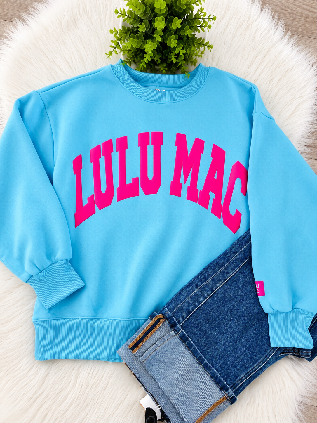 LuLu Mac Blue And Pink Sweatshirt