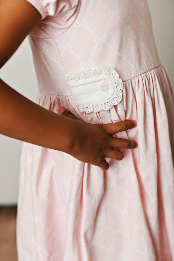 Swoon Baby Pink Bow Dress Girls