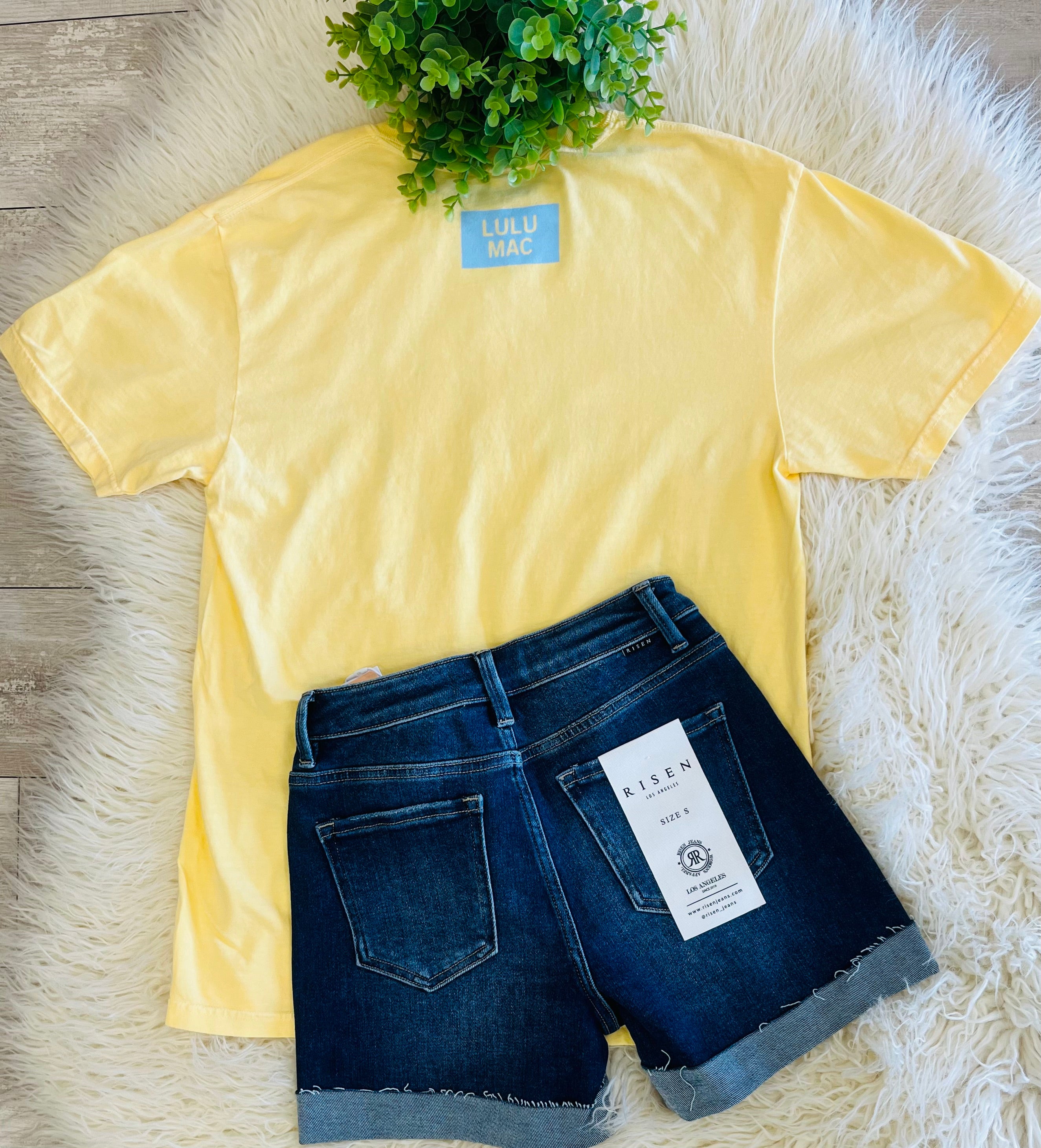 Women’s Polka Dot Butter Yellow LuLu Mac Tee