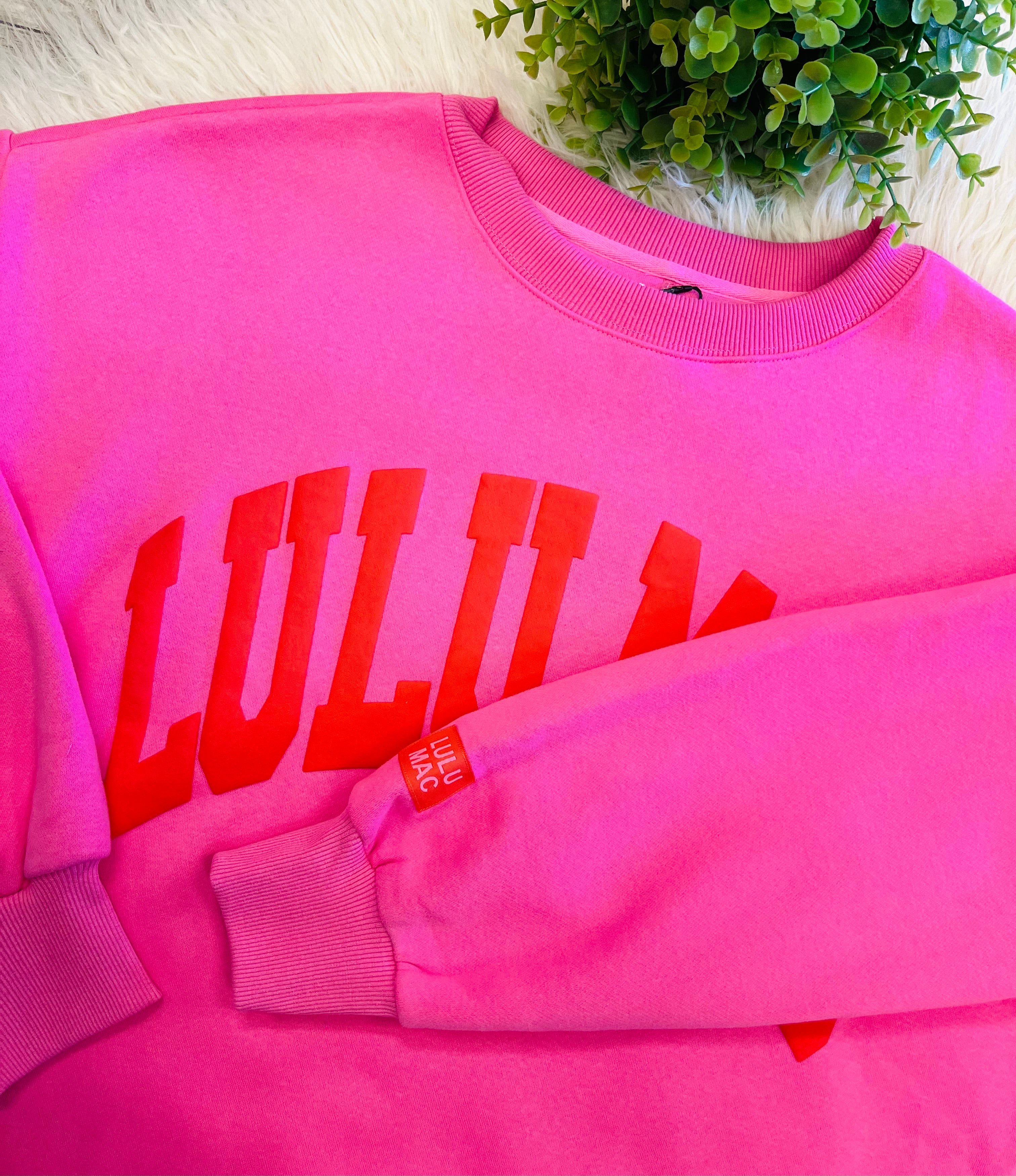 Women’s LuLu Mac Pink & Orange Sweatshirt