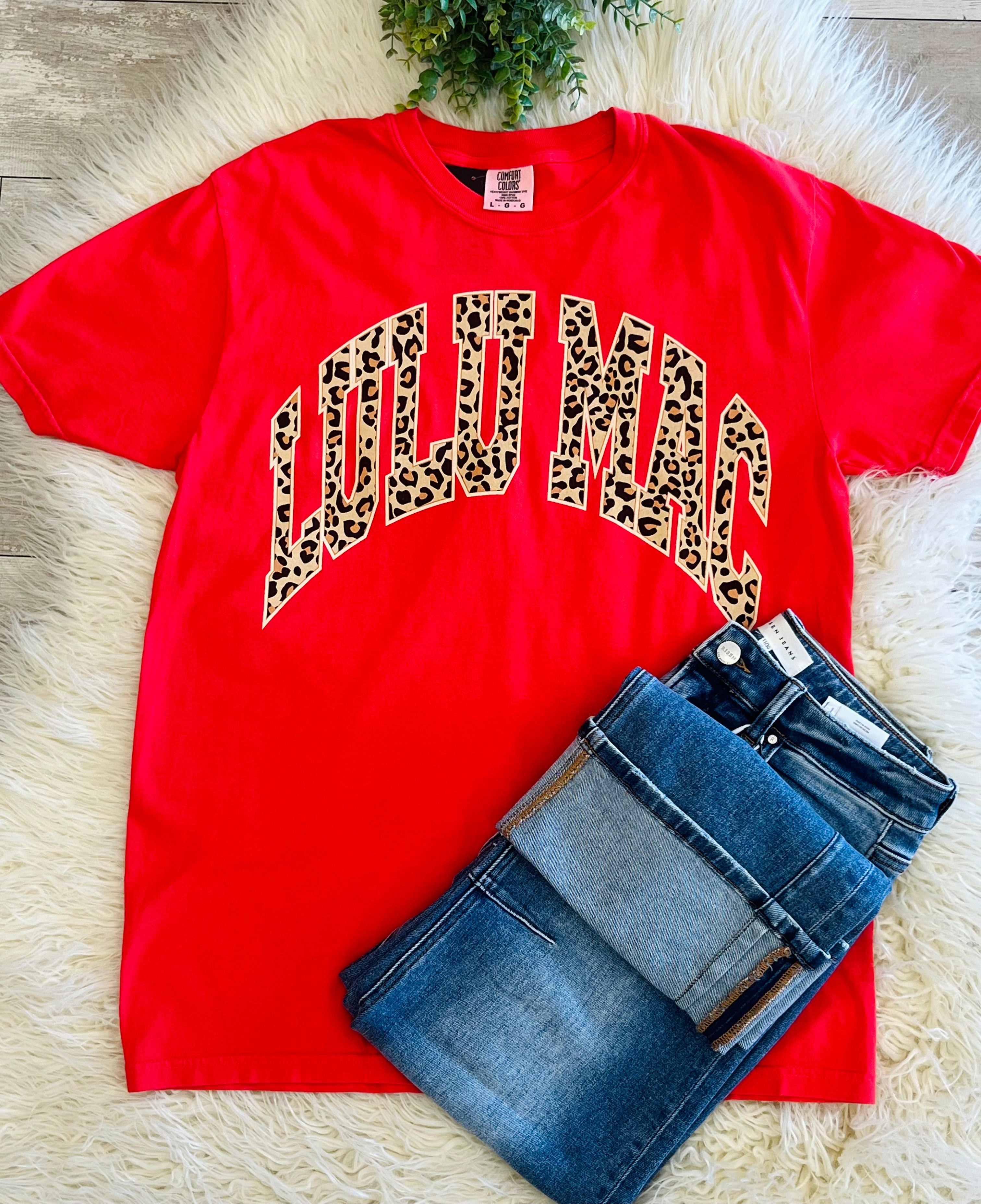 Women’s Leopard Paprika LuLu Mac Tee