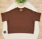 Women’s Zenana Brown Ribbed Pant Set