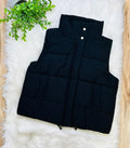 Women’s Zenana Black Puffer Vest Top
