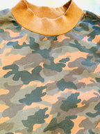 Women’s Evermmee Camouflage Mocked Neck Sweater Top - True to Size