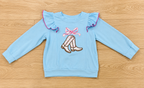 Girl’s Floral Cowgirl Boot Set