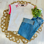 Women’s Evermmee Striped Pink Top