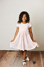 Swoon Baby Pink Bow Dress Girls