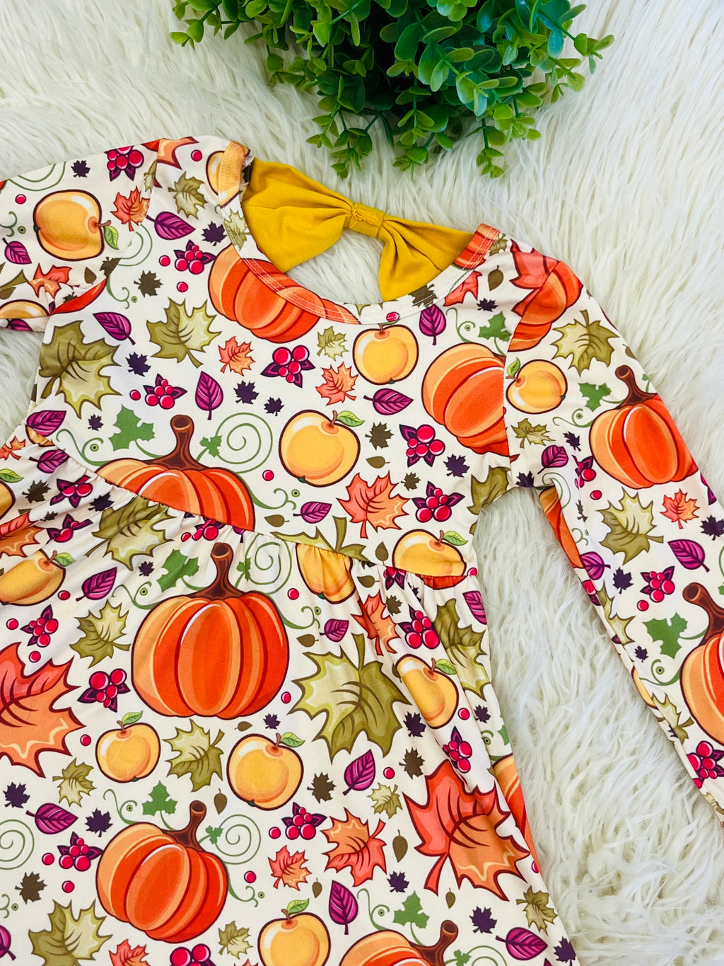 Girl’s Fall Pumpkin Dress