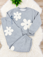 Women’s Double Zero Grey Daisy Two Piece Set