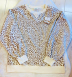 Women’s brown cheetah print top-true to size